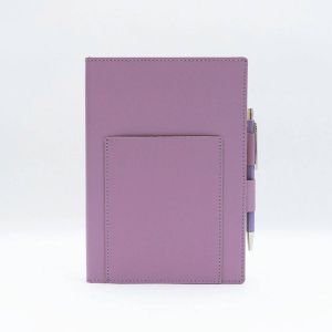 Purple Leather Journal with pen included and Blank Pages
