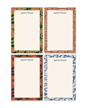 Pattern Party Personalized Notepad Set