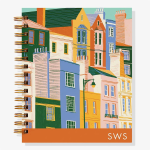 12-Month Colorful Buildings Custom Planner