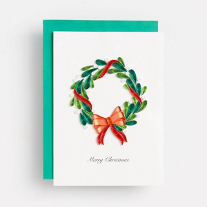 Quilled Wreath Christmas Card