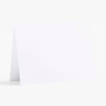 Pure White 4 Bar Folded Cards