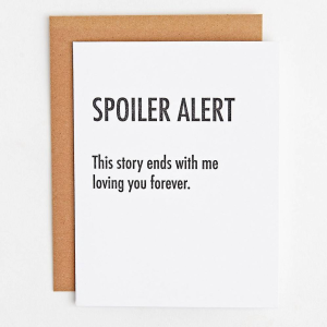 Spoiler Alert Greeting Card