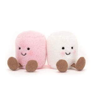 Jellycat Amuseable Pink & White Marshmallow Plush - In Store Exclusive