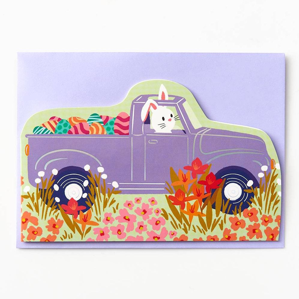 Egg Hunt Truck Easter Card