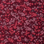 Pink Ditsy Flower on Magenta Handmade Paper