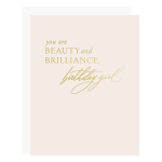 Beauty Brilliance Birthday Card