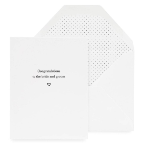 Bride & Groom Congratulations Card