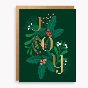 Joy Botanical Holiday Card Set