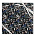 Ditsy Floral On Black Wrapping Paper