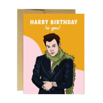 Green Boa Birthday Card