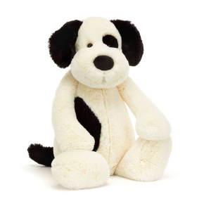 Huge Bashful Black & Cream Puppy Plush - In Store Exclusive
