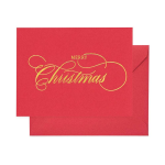 Script Merry Christmas Card