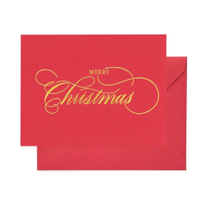 Script Merry Christmas Card