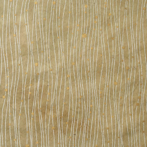 Metallics Lines with Gold Dot on Kraft Handmade Paper