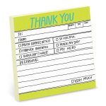 Hand-Lettered Thank You Knock Knock Sticky Notes