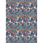 Floral Mushroom Flat Wrap