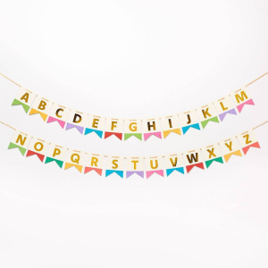 Colorful Fleck Letter Banner