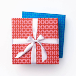 Pink & Blue Reversible Wrapping Paper
