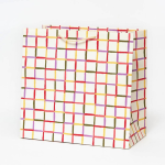 Colorful Grid Large Gift Bag