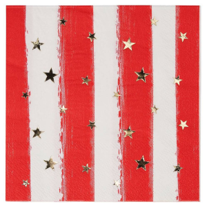 Patriotic Confetti Cocktail Napkins