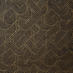 Geometric Gold on Black Handmade Paper