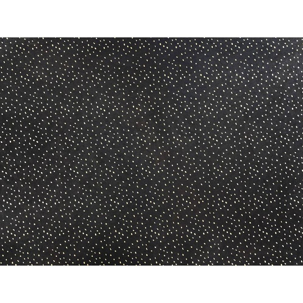 Natural Dots on Black Handmade Paper