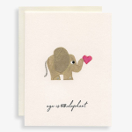 Handcrafted Age Is Irrelephant Birthday Card