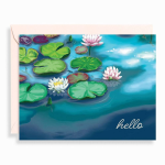 Painted Lily Pads Stationery Set