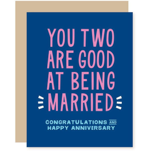 Good At Marriage Anniversary Card