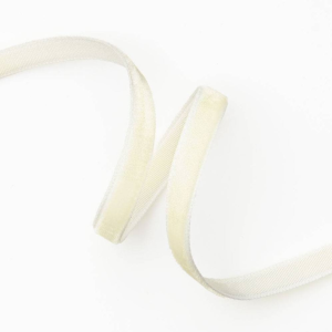 Cream Velvet Ribbon 1/4 10 YD