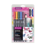 Tombow Watercolor Set Complete Kit with Dual Brush Pens. Water Brush. and Accessories