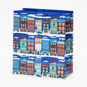 Holiday Houses Medium Gift Bag