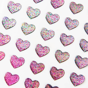 Holographic Mini Heart Stickers