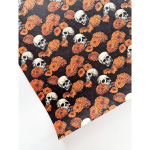 Skulls and Mums Flat Wrap
