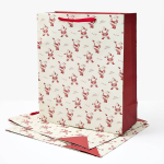 XL Newsprint Santas Gift Bag Set