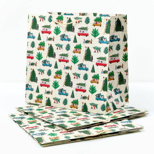 Christmas Tree Lot Large Gift Bags Set