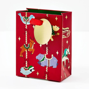 Holiday Carousel Small Gift Bag