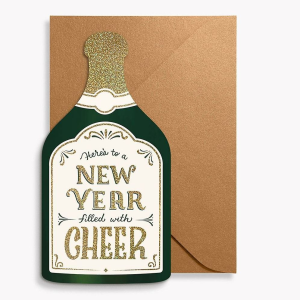Champange Cheer New Year Card Set