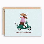 Merry Chrismoose Holiday Card
