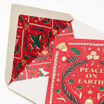 Christmas Peace Folk Art Stationery Set