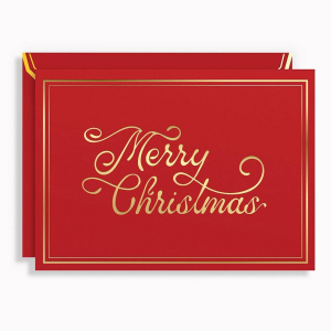 Merry Christmas Holiday Card Set