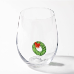 Wreath Stemless Wine Glass