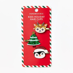 Holiday Hair Clips. Set of 3