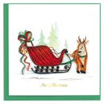 Quilling Sleigh Ride Holiday Card