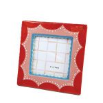 Colorful Hand-Painted Ceramic Frame