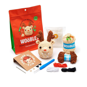 Ralph the Reindeer. The Woobles Beginner Crochet Kit