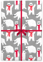 Polar Bears Flat Wrap