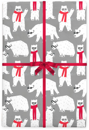 Polar Bears Flat Wrap