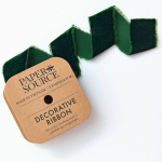 Green Frayed Velvet 1.5 5 YD