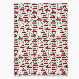 Christmas Trees On Taxi Handmade Paper